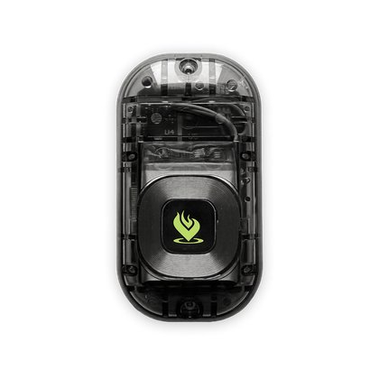 FiyrPod GPS tracker: back view